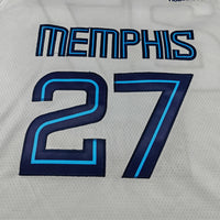 Men's Memphis Grizzlies Cameron Boozer #27 White Swingman Jersey - Association Edition