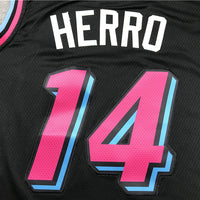 Men's Miami Heat Tyler Herro #14 Black 2020/21 Swingman Jersey1