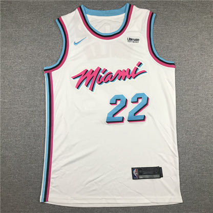 Men's Miami Heat Jimmy Butler #22 NBA White Swingman Jersey1