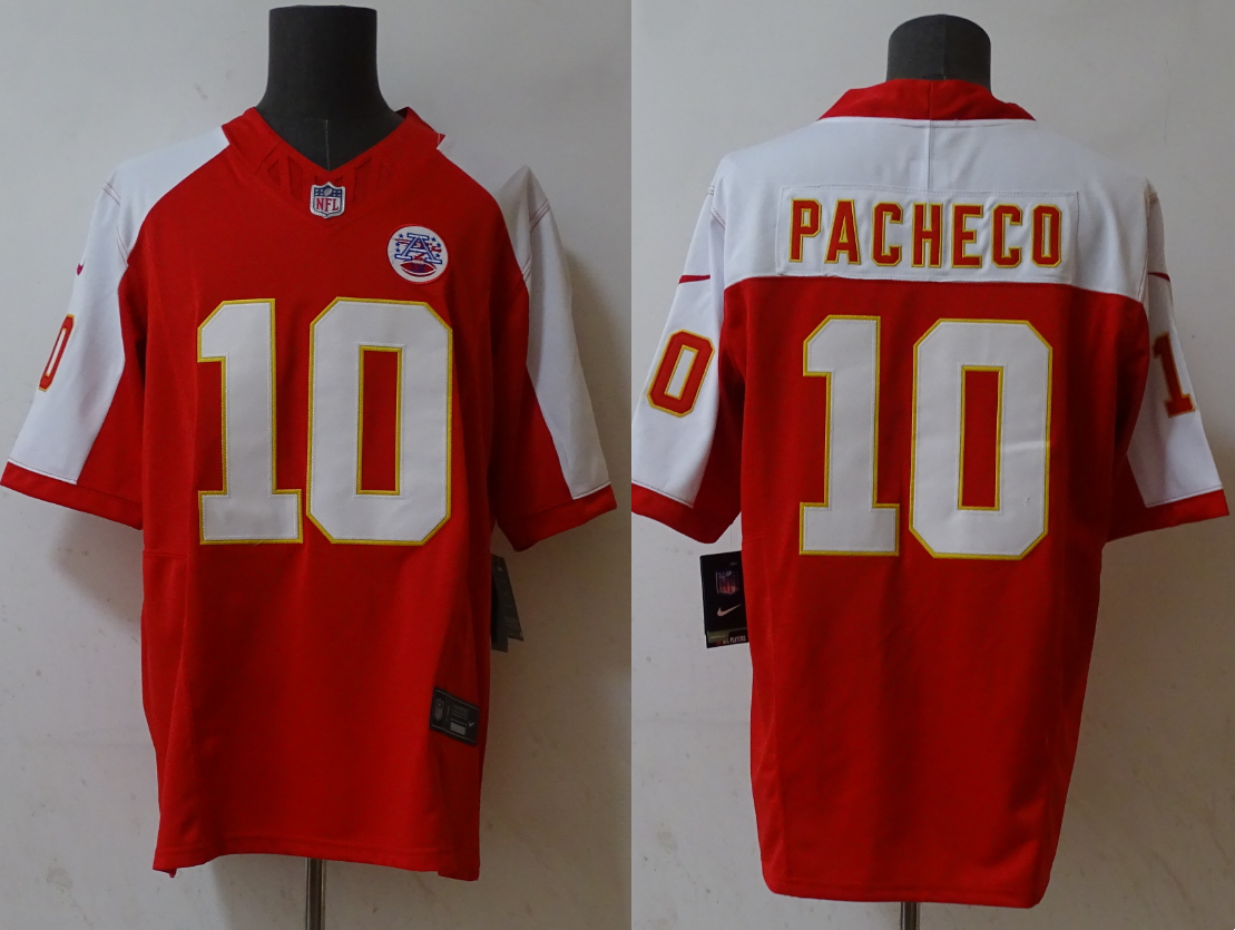 Men's Kansas City Chiefs Isiah Pacheco #10 Red Game Player Jersey