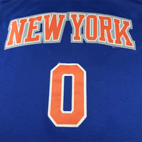 Men's New York Knicks Donte DiVincenzo #0 Blue Swingman Jersey1 - Icon Edition