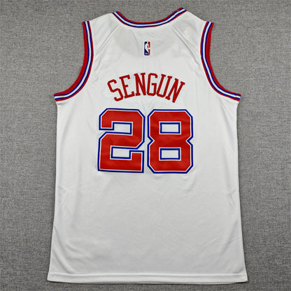 Men's Houston Rockets Alperen Sengun #28 White 2025/26 Swingman Jersey - City Edition