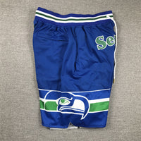 Seattle Seahawks Royal Pocket Shorts - 3