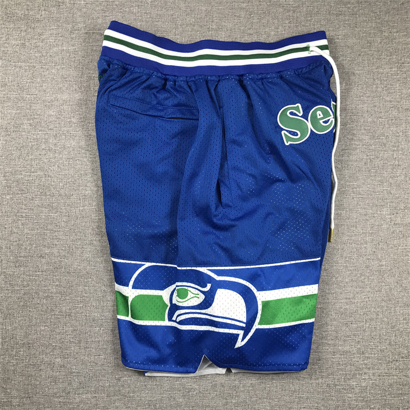Seattle Seahawks Royal Pocket Shorts - 3