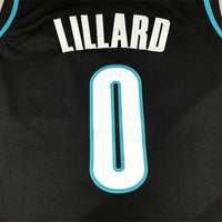 Men's Portland Trail Blazers Damian Lillard #0 Black 2022/23 Fastbreak Jersey1 - City Edition