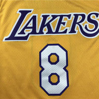 Men's Los Angeles Lakers Kobe Bryant Yellow #8 Swingman Player Jersey1