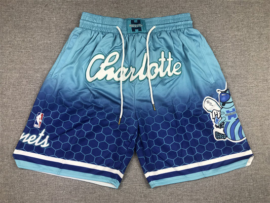 Men's Charlotte Hornets Blue City Edition Basketball Shorts11