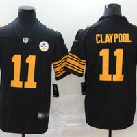 Men's Pittsburgh Steelers Chase Claypool #11 Black Alternate Legend Jersey1