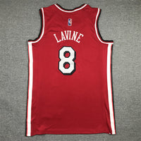 Men's Chicago Bulls Zach LaVine #8 Red 2021/22 Swingman Jersey1