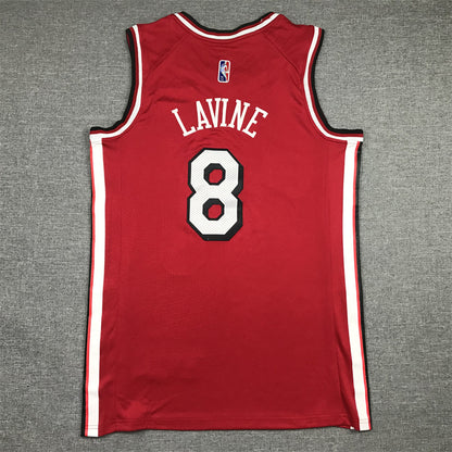 Men's Chicago Bulls Zach LaVine #8 Red 2021/22 Swingman Jersey1