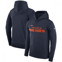 Men's Chicago Bears Navy Club Therma NFL Pullover Hoodie