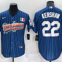 Men's Los Angeles Dodgers Clayton Kershaw #22 Blue Authentic Game Jersey1