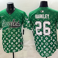 Men's Philadelphia Eagles Saquon Barkley #26 Green Player Jersey
