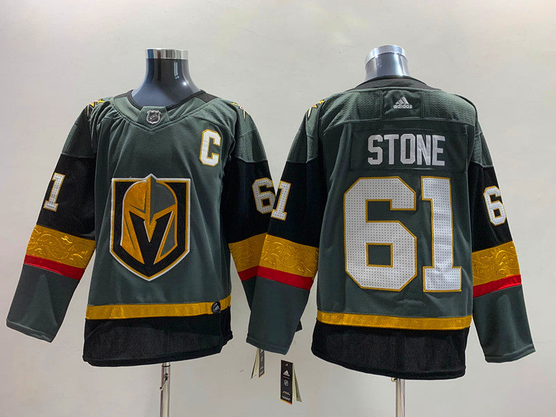 Men's Vegas Golden Knights Mark Stone #61 Gray Breakaway Player Jersey1
