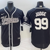 Men's New York Yankees Aaron Judge #99 Black Player Jersey1 Joint Edition
