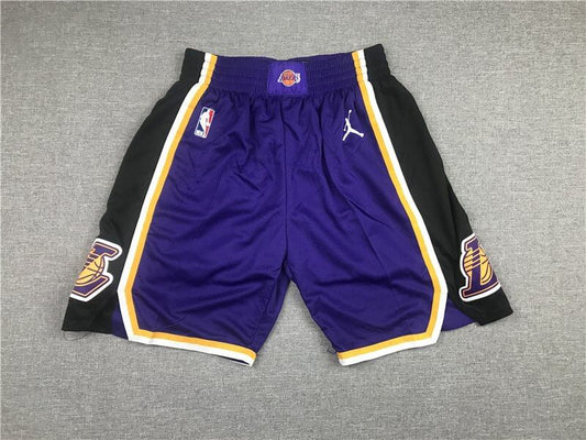 Los Angeles Lakers Purple Hardwood Classics Basketball Shorts