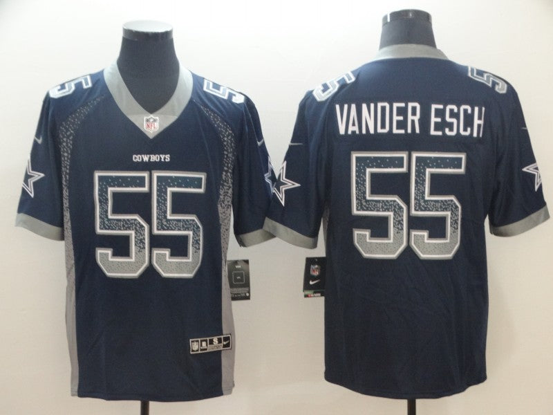 Men's Dallas Cowboys Leighton Vander Esch #55 Navy Alternate Game Jersey1