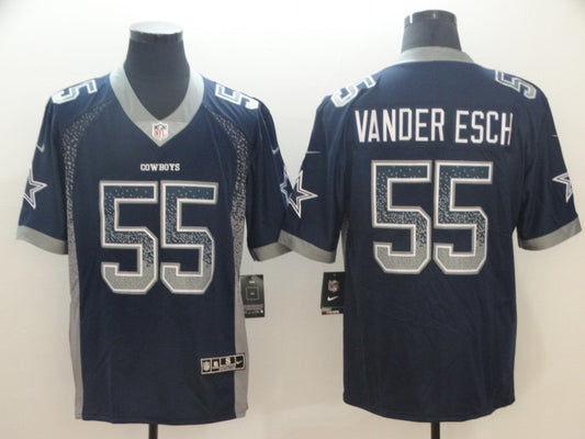 Men's Dallas Cowboys Leighton Vander Esch #55 Navy Alternate Game Jersey1