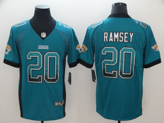 Men's Jacksonville Jaguars Jalen Ramsey #20 Teal Game Player Jersey1
