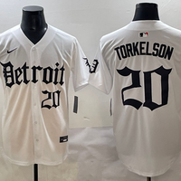 Men's Detroit Tigers Spencer Torkelson #20 White Game Jersey