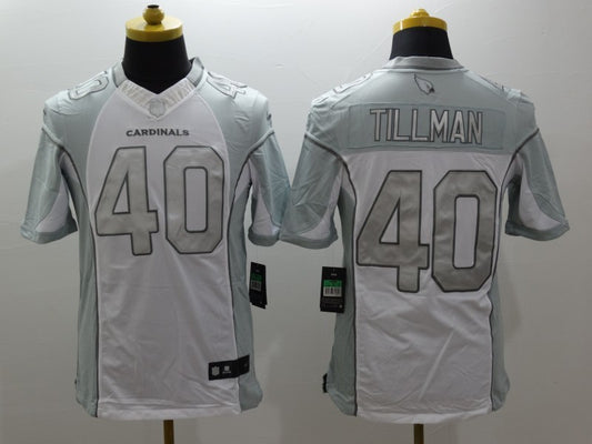 Men's Arizona Cardinals Pat Tillman #40 White Game Jersey1