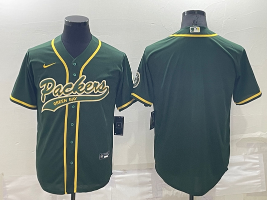 Men's Green Bay Packers Green Blank Jersey1