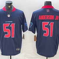 Men's Houston Texans Will Anderson Jr. #51 Navy 2nd Alternate Game Jersey