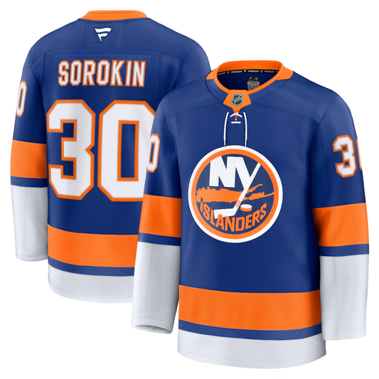 Men's New York Islanders Ilya Sorokin #30 Fanatics Royal Home Premium Jersey