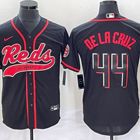 Men's Cincinnati Reds Elly De La Cruz #44 Black Replica Player Jersey1 Joint Edition