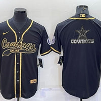 Men's Dallas Cowboys Black Game Jersey1