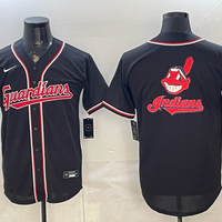Men's Cleveland Guardians Fashion Limited Black Out Jersey