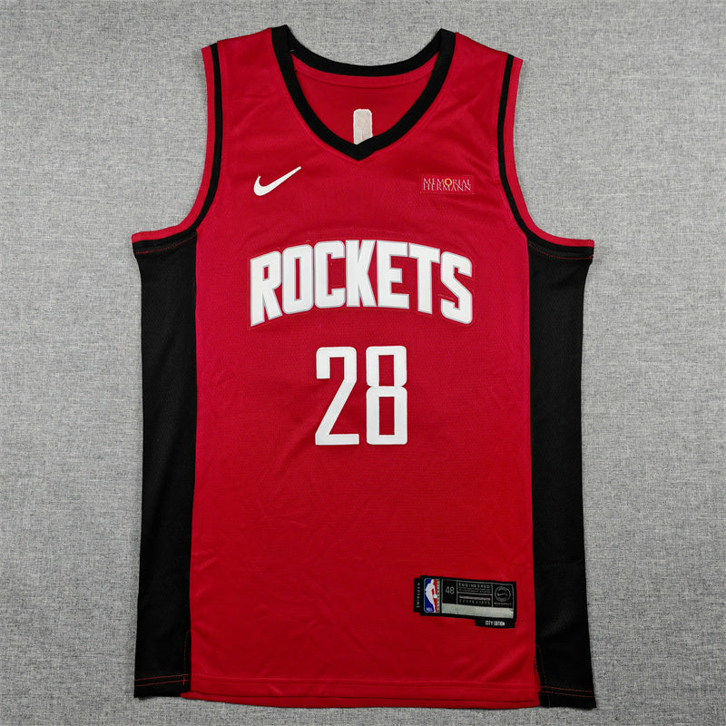 Men's Houston Rockets Alperen Sengun #28 Red Swingman Player Jersey - Icon Edition
