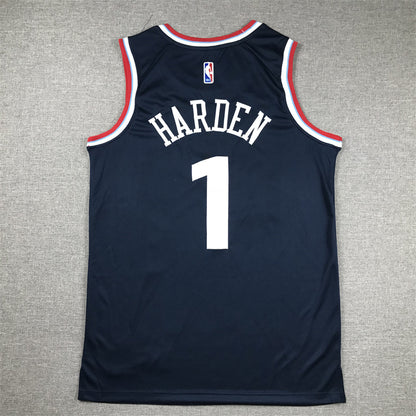 Men's LA Clippers James Harden #1 Navy Swingman Player Jersey1
