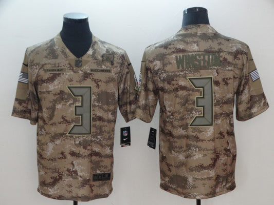 Men's Tampa Bay Buccaneers Jameis Winston #3 Camouflage Game Jersey1