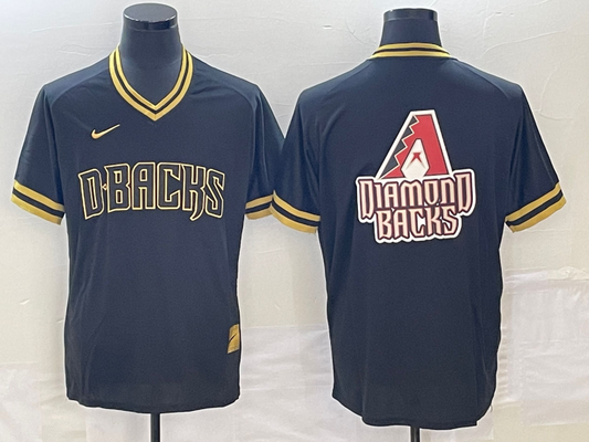 Men's Arizona Diamondbacks Black Alternate Replica Player Jersey1