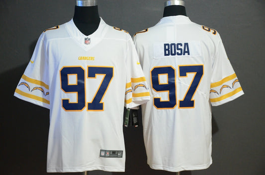 Men's Los Angeles Chargers Joey Bosa #97 White Game Player Jersey1