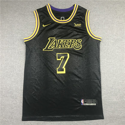 Men's Los Angeles Lakers Carmelo Anthony #7 Black City Edition Swingman Jersey1