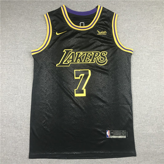 Men's Los Angeles Lakers Carmelo Anthony #7 Black City Edition Swingman Jersey1