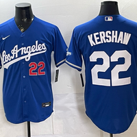 Men's Los Angeles Dodgers Clayton Kershaw #22 Royal Alternate Replica Jersey