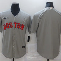 Men's Boston Red Sox Gray Alternate Replica Team Blank Jersey1
