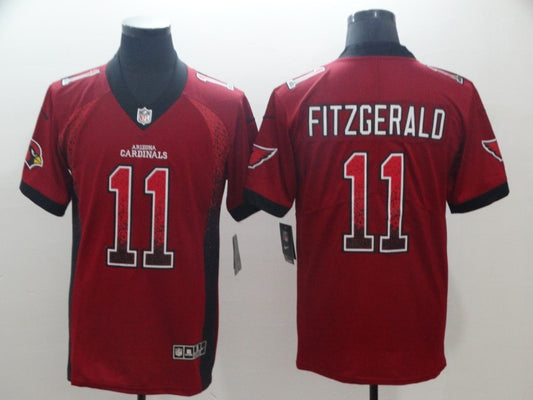 Men's Arizona Cardinals Larry Fitzgerald #11 Red Player Game Jersey1