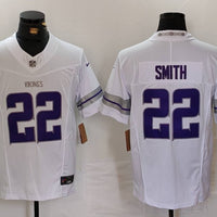Men's Minnesota Vikings Harrison Smith #22 White Alternate Vapor F.U.S.E. Elite Player Jersey1