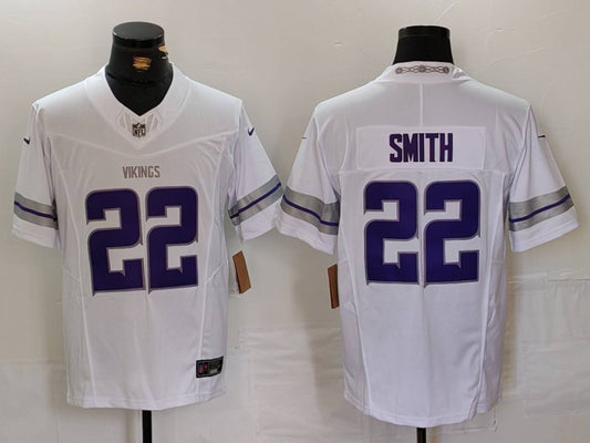 Men's Minnesota Vikings Harrison Smith #22 White Alternate Vapor F.U.S.E. Elite Player Jersey1