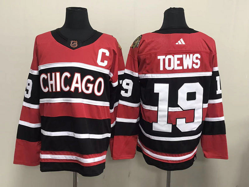Men's Chicago Blackhawks Jonathan Toews #19 Red Breakaway Jersey1