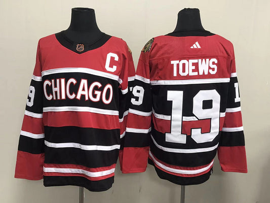 Men's Chicago Blackhawks Jonathan Toews #19 Red Breakaway Jersey1
