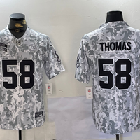 Men's Kansas City Chiefs Derrick Thomas #58 Arctic Camo 2024 Salute to Service Retired Player Limited Jersey1