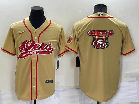 Men's San Francisco 49ers Gold Game Jersey1