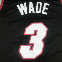 Men's Miami Heat Dwyane Wade #3 Black 2022/23 Swingman Jersey1 - Icon Edition