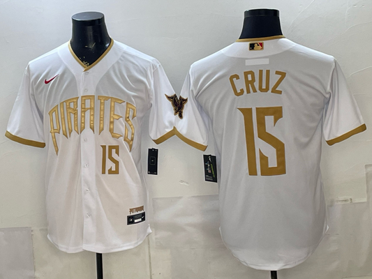 Men's Pittsburgh Pirates Oneil Cruz #15 White 2026 City Connect Stadium Jersey