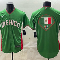 Men's Mexico Baseball Green 2026 World Baseball Classic Game Jersey